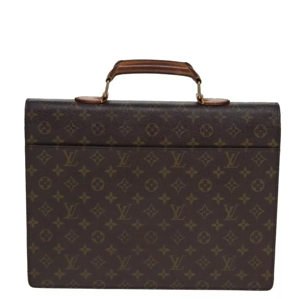 authenticity guaranteed LOUIS VUITTON Monogram Serviette Conseiller Briefcase